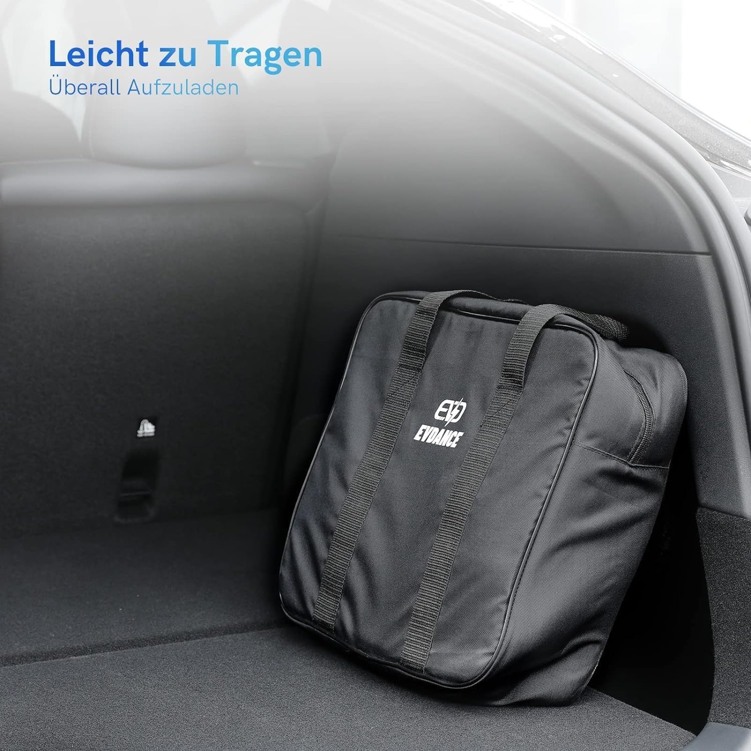 EVDANCE Type 2 oplaadkabel 22 kW | 32 A | 8 m | 3-fasen | type 2 naar type 2 | met tas voor E Auto EV/PHEV, compatibel met 3/S/X/Y, i3, ID.3, ID.4, E-Tron, IONIQ 5, ZOE, Kona EV, 500e, EQC