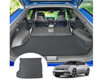 GAFAT Ki-a EV6 2021-2024 2025 Kofferbakmat, EV6 2025 Kofferbakmat, Hoge Rand, Matten TPE Originele 3D-Scanner, Compatibel met Kia EV6 Accessoires