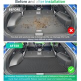 GAFAT Ki-a EV6 2021-2024 2025 Kofferbakmat, EV6 2025 Kofferbakmat, Hoge Rand, Matten TPE Originele 3D-Scanner, Compatibel met Kia EV6 Accessoires