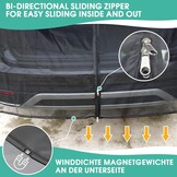 Muggennet Achterklep 175x150cm Zwart - Insectenwerend & Zonwerend