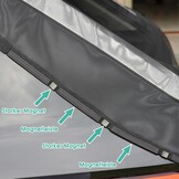 Muggennet Achterklep Camper Caravan SUV 175x150cm Zwart | 75% Korting