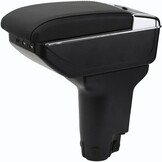 Auto-armsteun compatibel met de Fiat 500, interieur armsteun, centrale opbergdoos met USB-poort, retrofit onderdelen