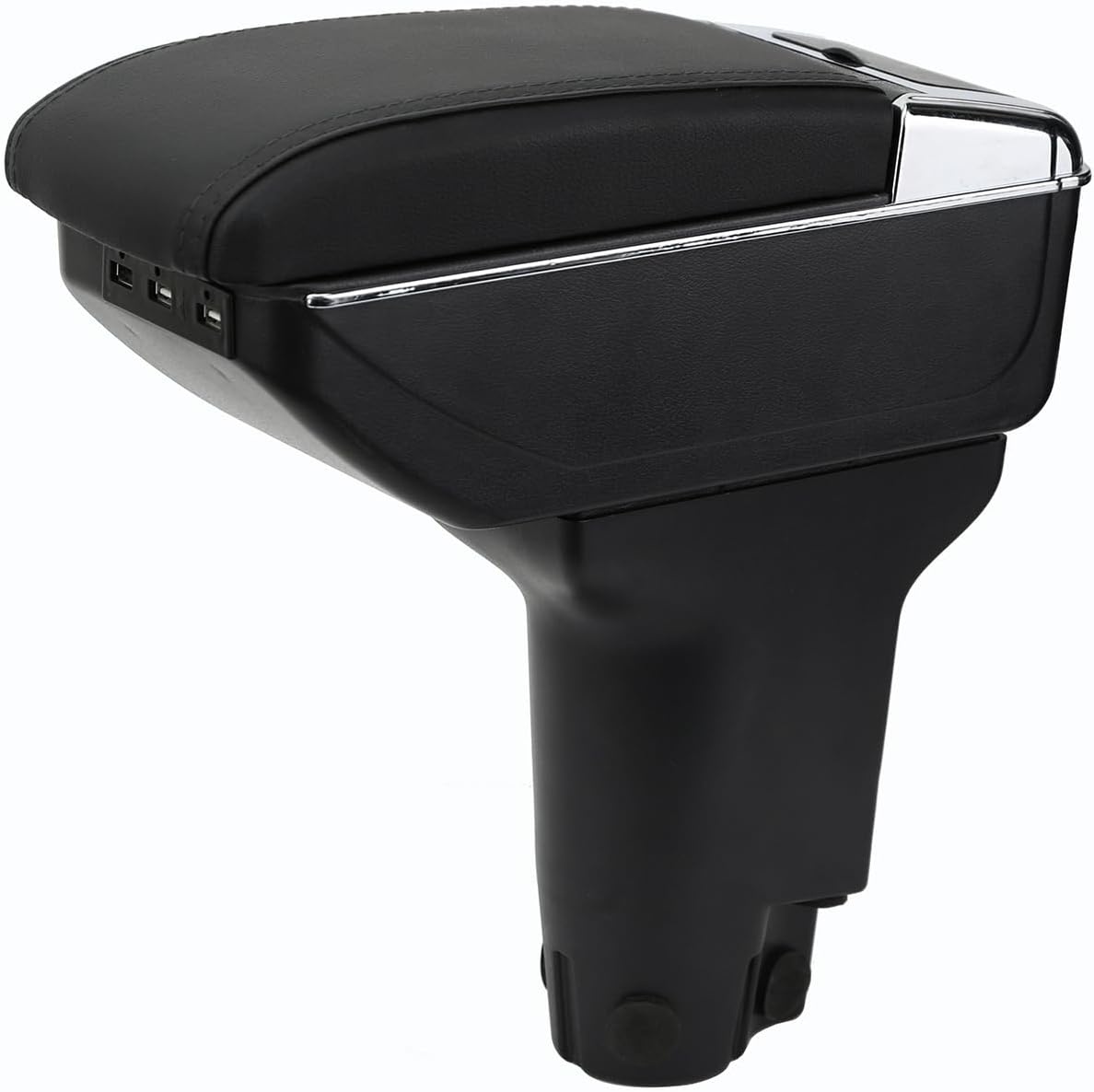 Auto-armsteun compatibel met de Fiat 500, interieur armsteun, centrale opbergdoos met USB-poort, retrofit onderdelen