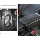 Auto-armsteun compatibel met de Fiat 500, interieur armsteun, centrale opbergdoos met USB-poort, retrofit onderdelen