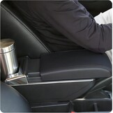 Auto-armsteun compatibel met de Fiat 500, interieur armsteun, centrale opbergdoos met USB-poort, retrofit onderdelen