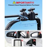SUPAREE Convexe sleepspiegels voor caravans, caravanspiegels voor auto's, universele sleepspiegelverlengingen met klemmen en rubberen riemen, veilig voor camper, touring paar