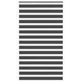 vidaXL Zebra rolgordijn 130x200 cm stofbreedte 125,9 cm zwart
