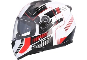 Integraalhelm SH-667 Faster Wit/Rood - Maat L - 40% Korting