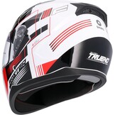 Shiro HEMETS SH-667 Faster integraalhelm wit en rood met zonnebril (L)