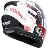 Shiro HEMETS SH-667 Faster integraalhelm wit en rood met zonnebril (L)