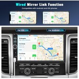 CAMECHO 2-DIN Autoradio met Apple CarPlay & Android Auto, 7 inch Touchscreen, Bluetooth, GPS & Achteruitrijcamera
