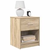 vidaXL Nachtkastjes 2 st met lade 40x34x50 cm sonoma eikenkleurig