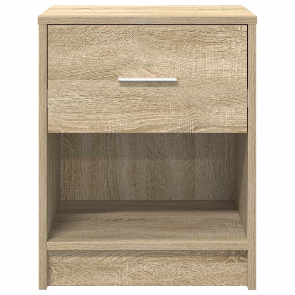 vidaXL Nachtkastjes 2 st met lade 40x34x50 cm sonoma eikenkleurig