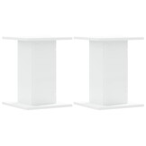 vidaXL Plantenstandaards 2 st 30x30x40 cm bewerkt hout wit