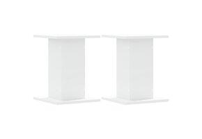 VidaXL Houten Plantenstandaards Wit - 2 Stuks (40cm hoog) - 52% Korting