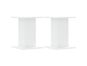 vidaXL Plantenstandaards 2 st 30x30x40 cm bewerkt hout wit