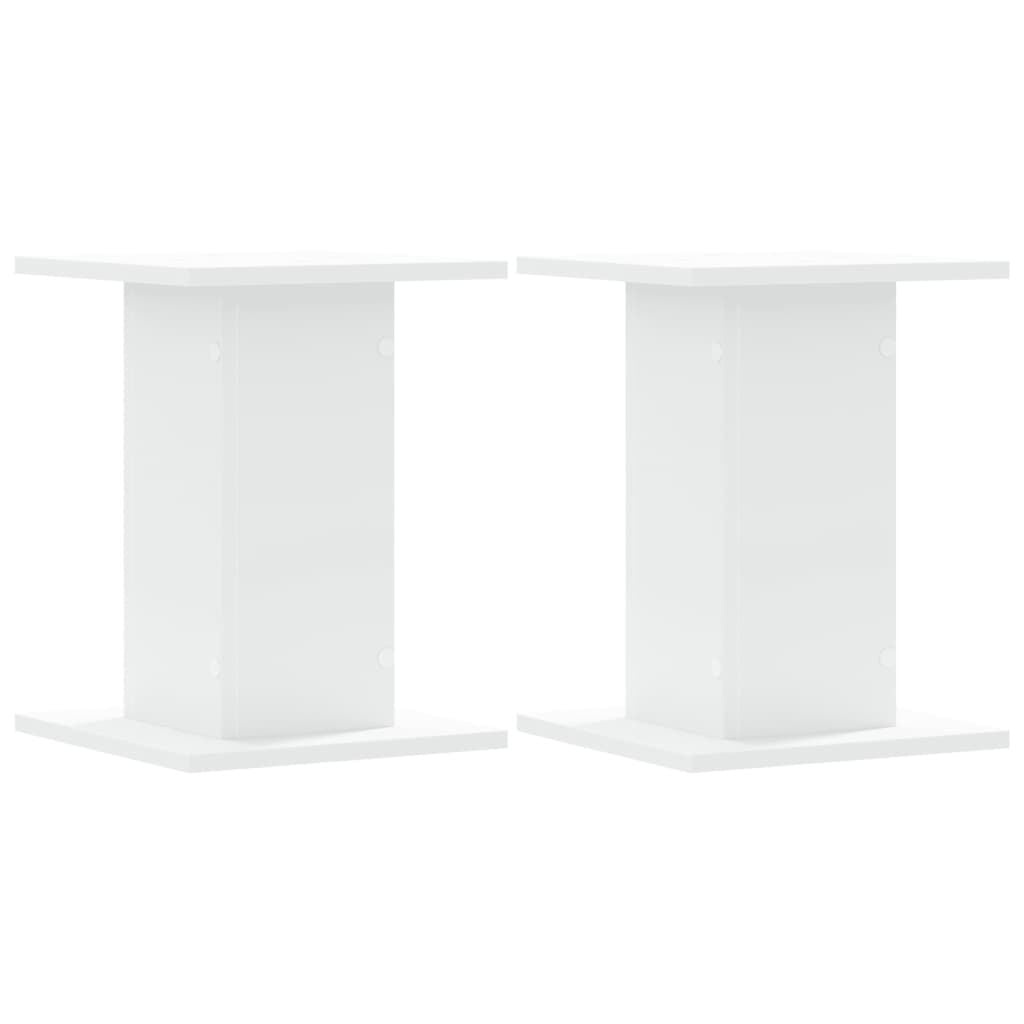 vidaXL Plantenstandaards 2 st 30x30x40 cm bewerkt hout wit