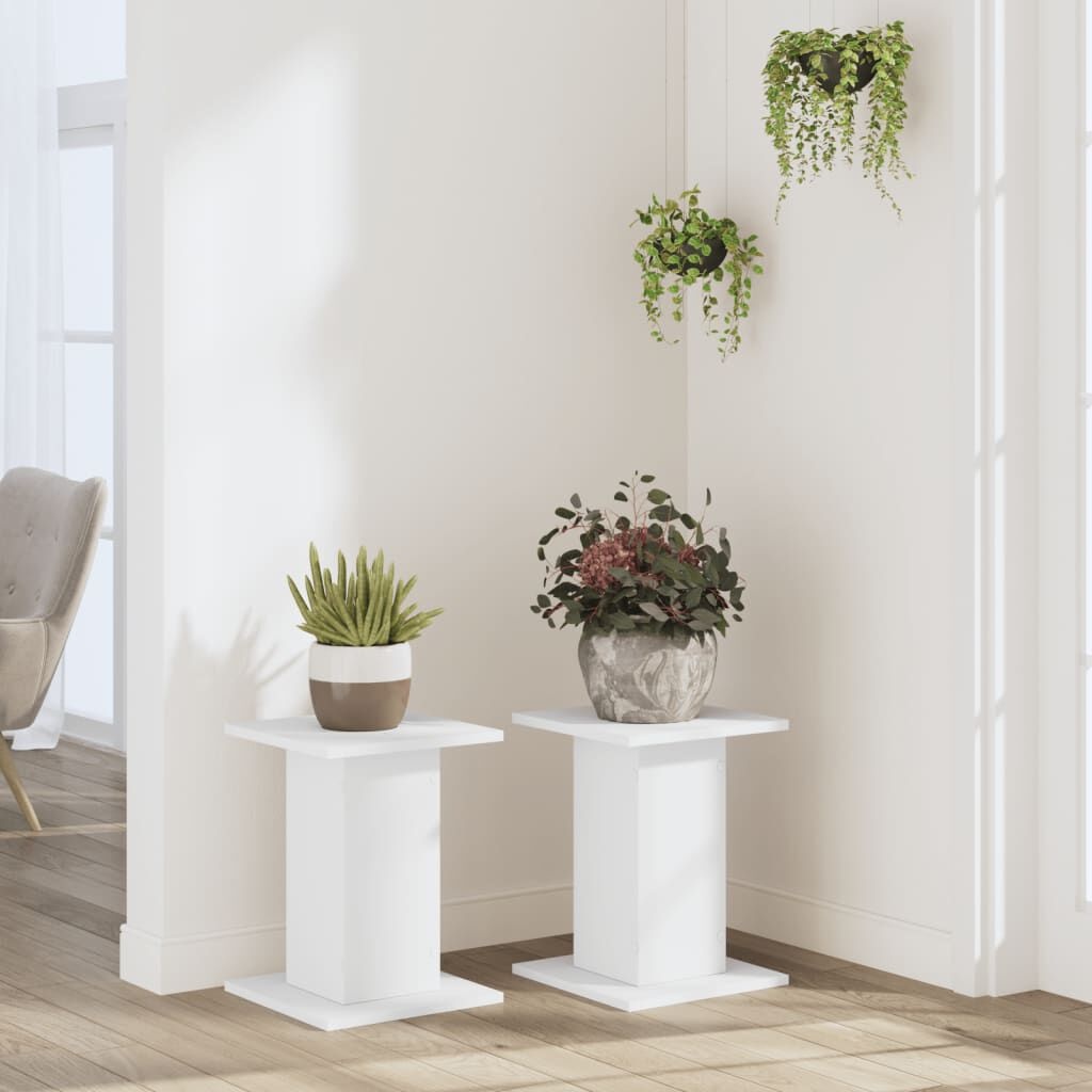 VidaXL Plantenstandaards Wit - 2 stuks - 69% korting!