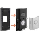 Verstelbare deurbel hoekbevestiging compatibel met videodeurbel 2e/3st/4st, vervangende hoekaanpassingsadapter, montagebeugel wig kit (30 tot 55 graden)