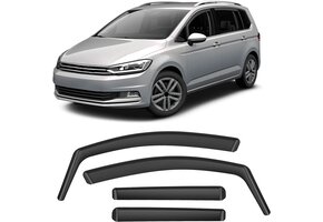 Windgeleiders VW Touran (2004-2015) - Zwart, 4 stuks | 40% Korting