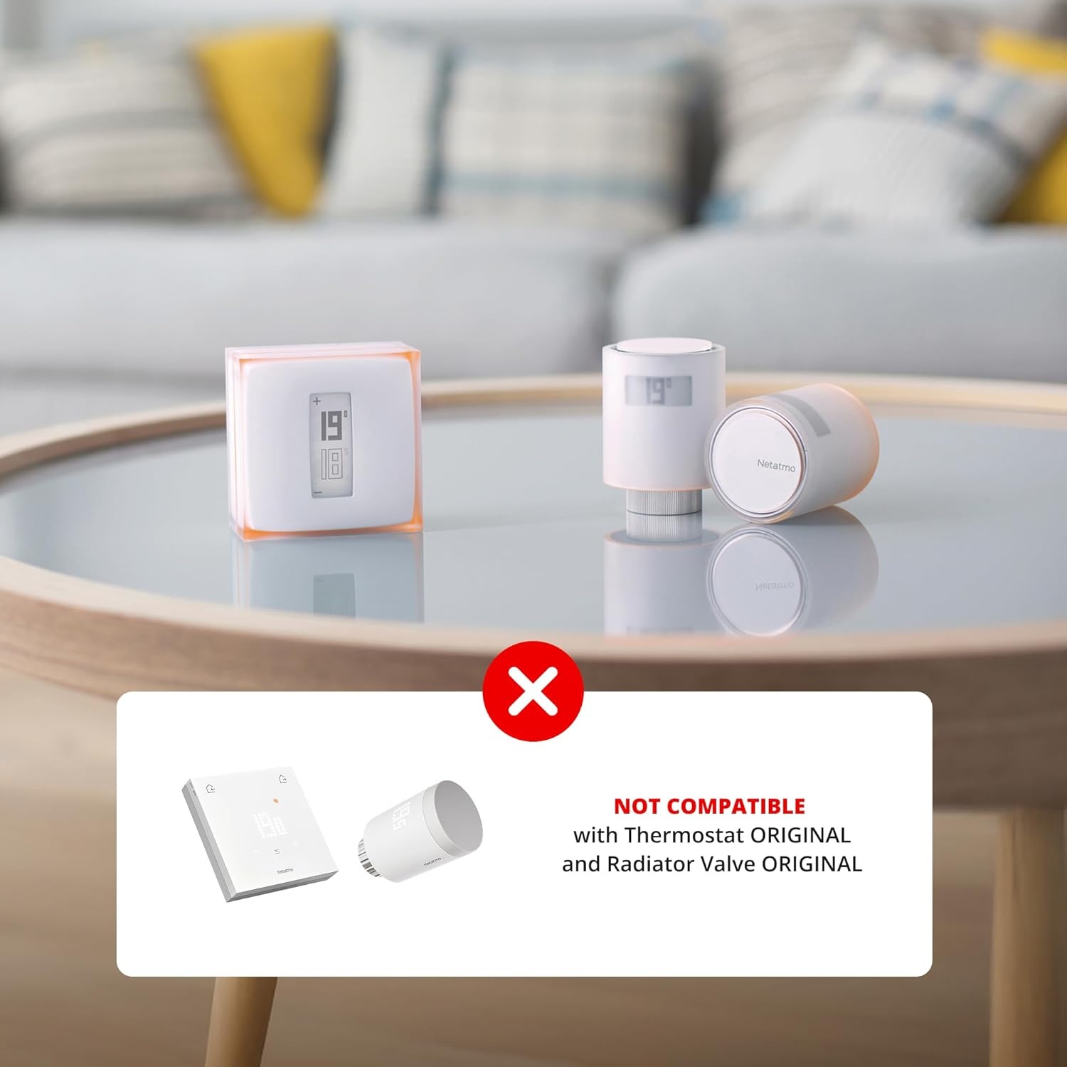Netatmo Slimme Radiatorkraan| Bediening op Afstand | Energiebesparing | Accessoire voor de Slimme Thermostaat en voor het Pakket voor collectieve verwarming, NAV -AMZ