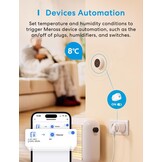 Meross WLAN Hygrometer Thermometer Indoor, inclusief een Meross Hub, slimme temperatuur- en vochtigheidssensor met app-melding, compatibel met Apple HomeKit, Alexa, Google Home, SmartThings - Maat starterset Met hub