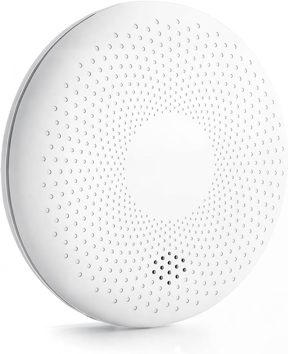 Meross WLAN Hygrometer Thermometer Indoor, inclusief een Meross Hub, slimme temperatuur- en vochtigheidssensor met app-melding, compatibel met Apple HomeKit, Alexa, Google Home, SmartThings - Maat starterset Met hub