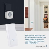 Homematic IP Smart Home-Interface Voor Slimme Meters en Huishoudelijke Teller - Energie-Interface, Negatief Meten en Kosten Besparen, Stroom Met App Bewaken