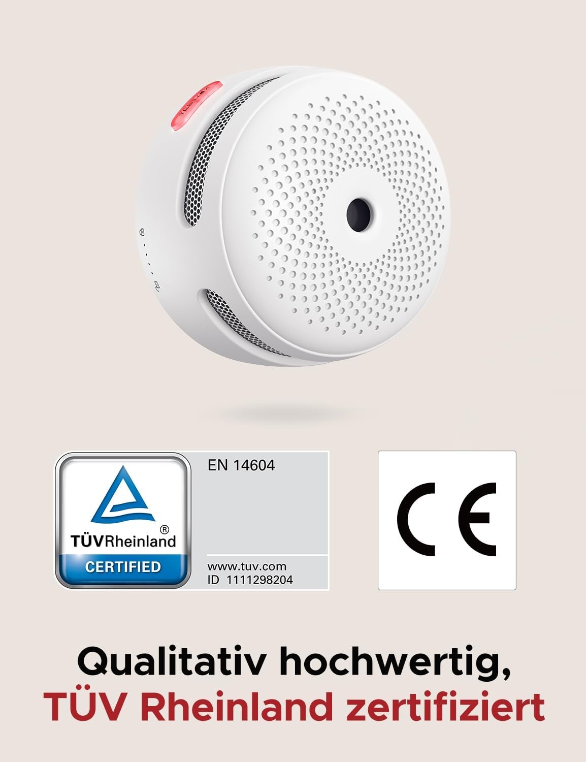 X-Sense Slimme Rookmelder XS01-WX met Foto-elektrische Sensor, Vervangbare Batterij en Wi-Fi Connectie (6 stuks)