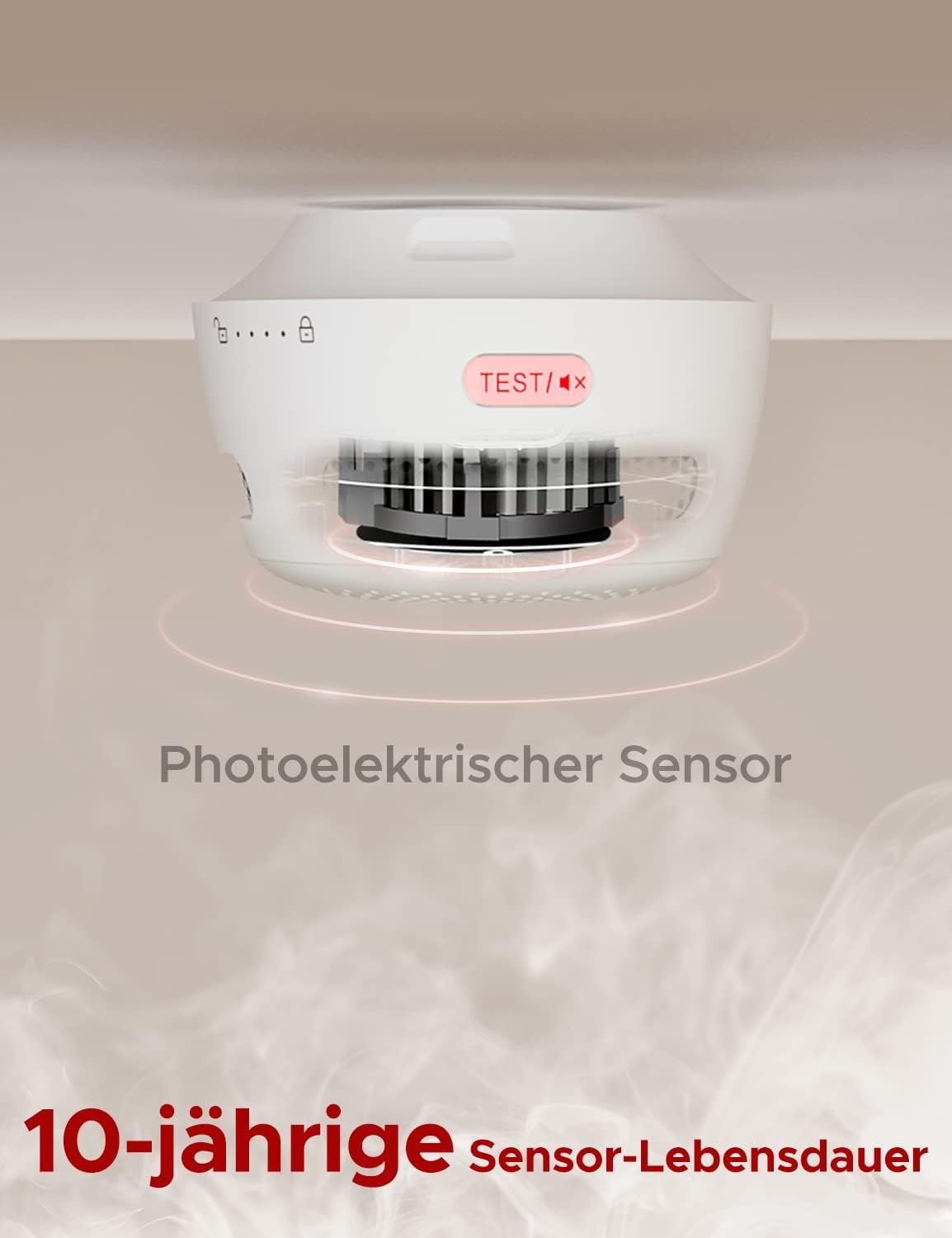 X-Sense Slimme Rookmelder XS01-WX met Foto-elektrische Sensor, Vervangbare Batterij en Wi-Fi Connectie (6 stuks)