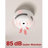 X-Sense Slimme Rookmelder XS01-WX met Foto-elektrische Sensor, Vervangbare Batterij en Wi-Fi Connectie (6 stuks)