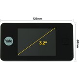 Yale Digitale Deurspion DDV 500-45-0500-1432-00-55-11 - Live Viewing - Hoogwaardige camera – zwart