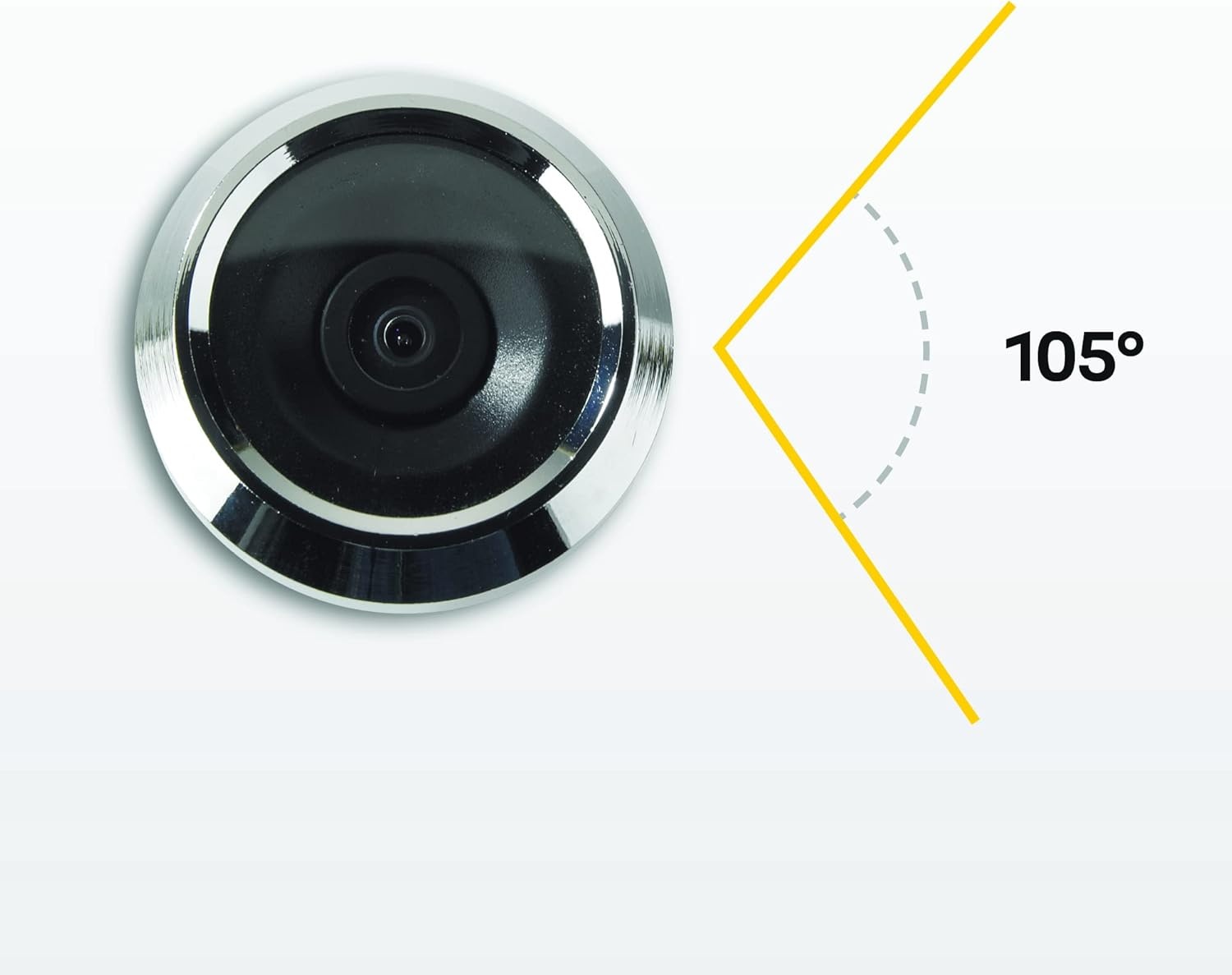 Yale Digitale Deurspion DDV 500-45-0500-1432-00-55-11 - Live Viewing - Hoogwaardige camera – zwart