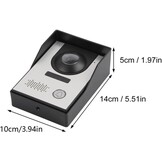 Wired Video Intercom Systeem met Dubbele 7" LCD Monitor, Nachtzicht Camera en Deuropener
