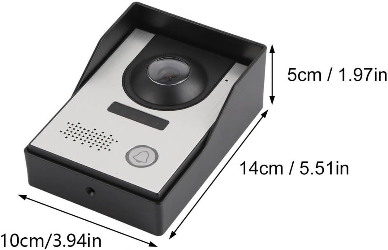 Wired Video Intercom Systeem met Dubbele 7" LCD Monitor, Nachtzicht Camera en Deuropener