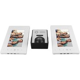 Wired Video Intercom Systeem met Dubbele 7" LCD Monitor, Nachtzicht Camera en Deuropener