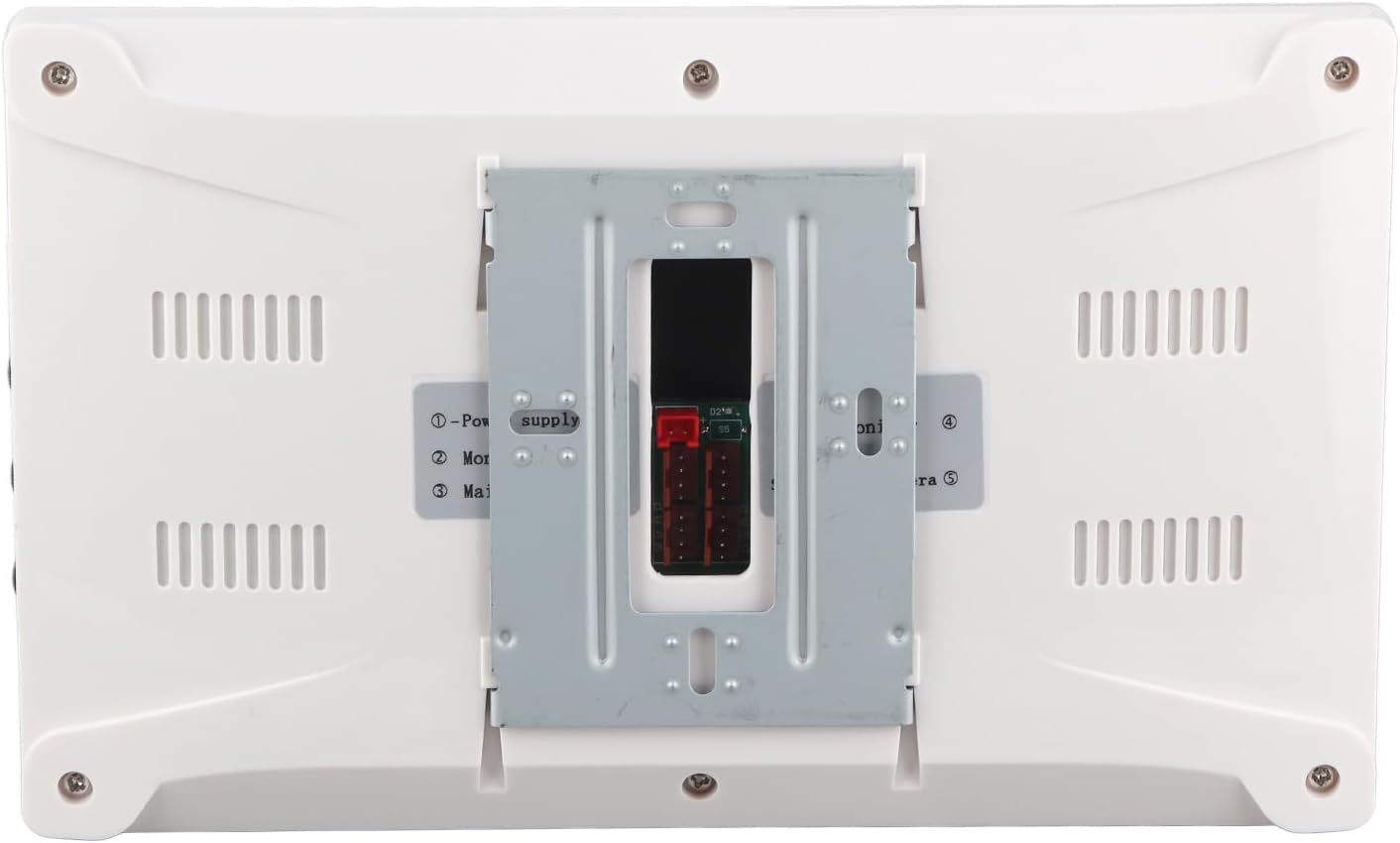 Wired Video Intercom Systeem met Dubbele 7" LCD Monitor, Nachtzicht Camera en Deuropener