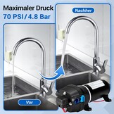 Gedlex 12V Caravan Waterpomp 20.8 LPM met Filter, 40 PSI Werkdruk