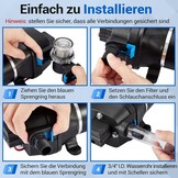 Gedlex 12V Caravan Waterpomp 20.8 LPM met Filter, 40 PSI Werkdruk