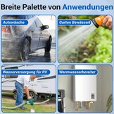 Gedlex 12V Caravan Waterpomp 20.8 LPM met Filter, 40 PSI Werkdruk