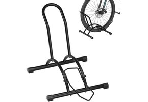 Zwarte Fietsstandaard (50% Korting) - Verstelbaar voor 16-29 inch