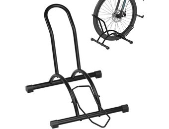 Urban Deco Fietsstandaard, vrijstaande fietsstandaard, professionele fietshouder, fietshouder voor mountainbike, e-bike, MTB, racefiets, zwart