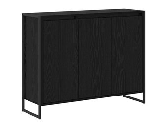vidaXL Bijzetkast Zwart Eiken 96,5 x 30 x 75 cm Bewerkt hout