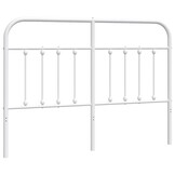 vidaXL Hoofdbord Metaal Wit 150 cm - 82% Korting!