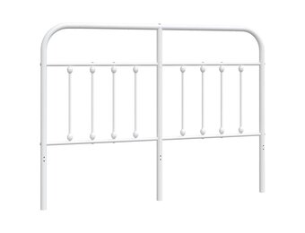 vidaXL Hoofdbord metaal wit 150 cm