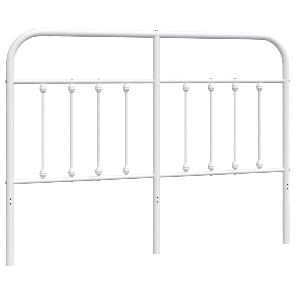 vidaXL Hoofdbord Metaal Wit 150 cm - 82% Korting!