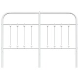 vidaXL Hoofdbord Metaal Wit 150 cm - 82% Korting!