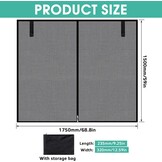 Muggennet Achterklep 175x150 cm Zwart - 70% Korting