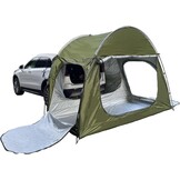 Auto achtertent voor 2-3 personen, met 3 grote kanalen, achtertent SUV zonwering, achtertent voor camping, waterdicht en duurzaam, voor zelfaandrijving/lange reizen