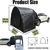 Auto achtertent voor 2-3 personen, met 3 grote kanalen, achtertent SUV zonwering, achtertent voor camping, waterdicht en duurzaam, voor zelfaandrijving/lange reizen